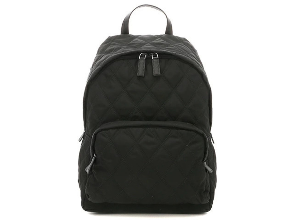 Prada Bag Backpack Black Calfskin